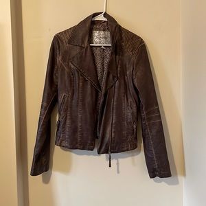 Maurice’s leather jacket brown